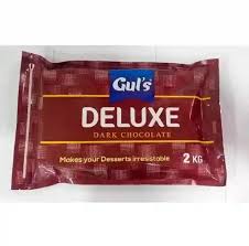 GUL'S DELUXE DARK CHOCOLATE SLAB 2KG PACK